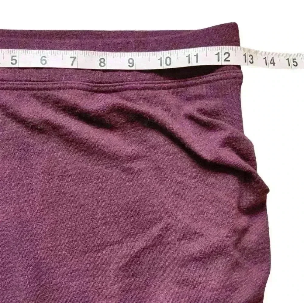 Wilfred free burgundy jersey side ruched pencil skirt small
